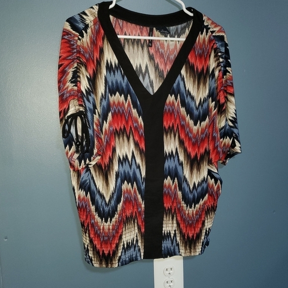Dressy wavy striped top XL New Directions - Picture 7 of 10